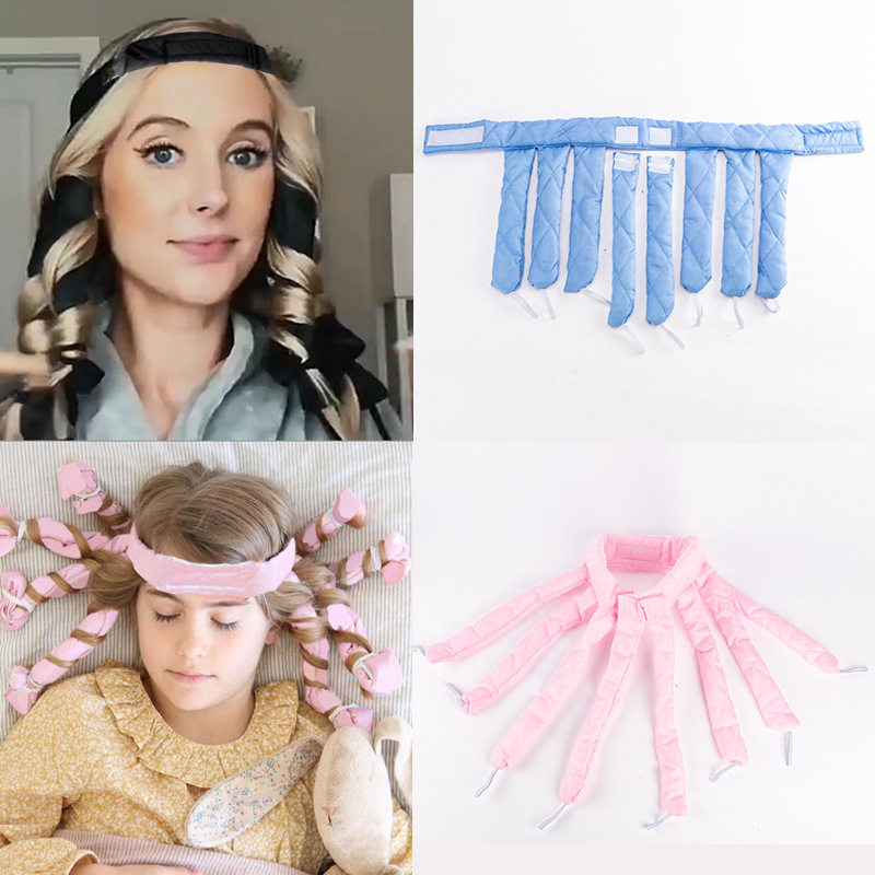Octopus Style Heatless Hair Curler