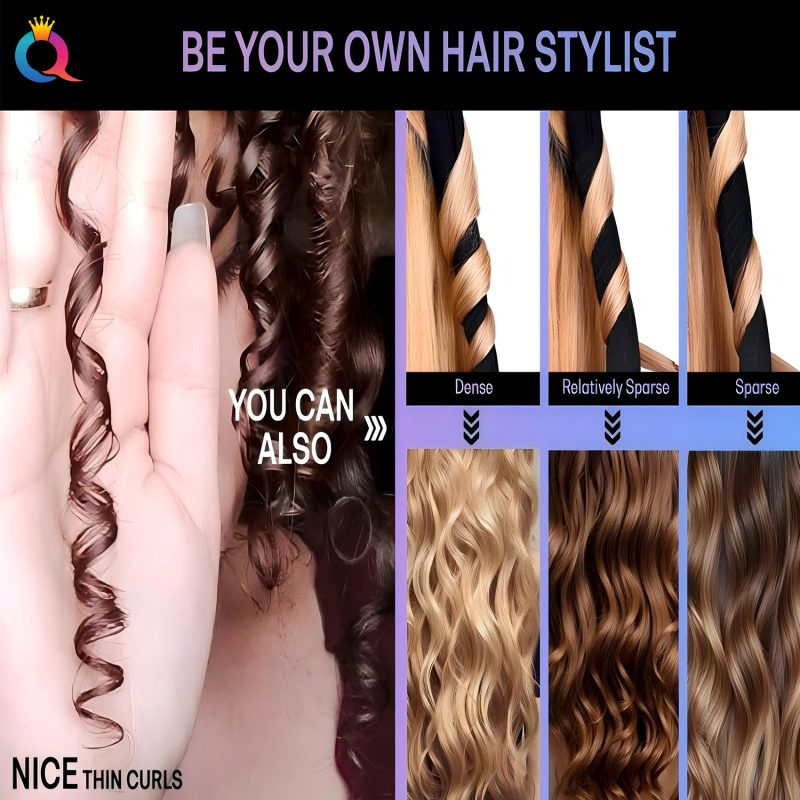 Wrapping Strip Heatless Hair Curler Des6