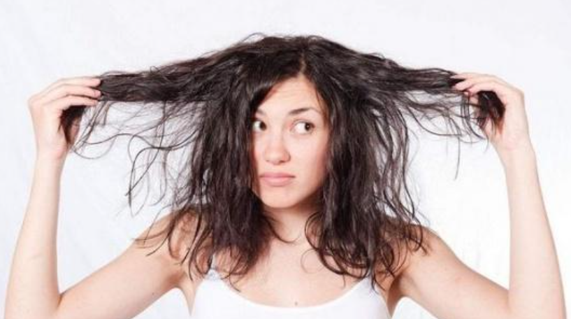 Disheveled hair